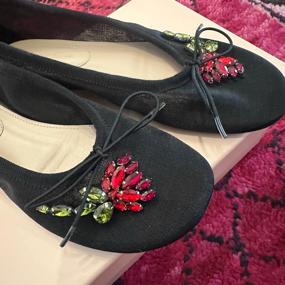 Simone Rocha black mesh ballet flats - Picture 5 of 6